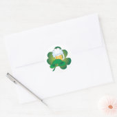 St Pats Hat Runder Aufkleber (Umschlag)