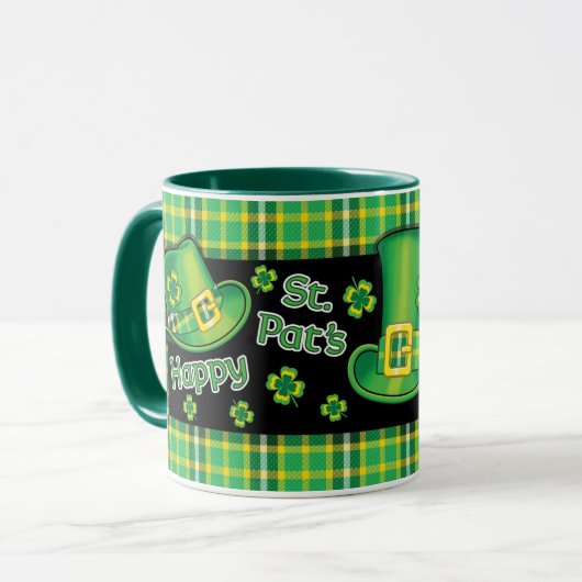 St. Pat's Hats Keramik Tasse (Vorderseite Links)