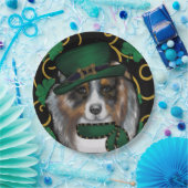 St. Patty Australian Shepherd Pappteller (Party)