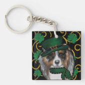 St. Patty Australian Shepherd Schlüsselanhänger (Vorderseite)