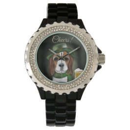 St. Patty Beagle Dog Armbanduhr