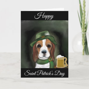 St. Patty Beagle Hund Karte