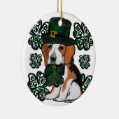 St. Patty Beagle Keramik Ornament (Rechts)