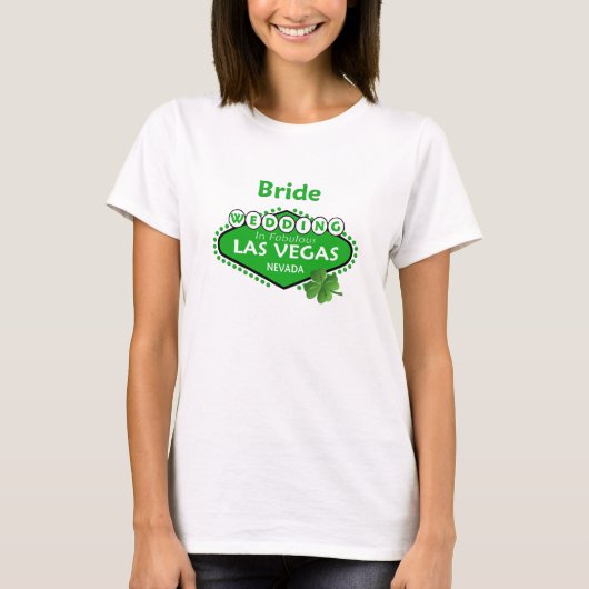 St Patty BRIDE Las Vegas Wedding Shirt (Vorderseite)