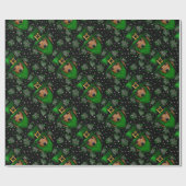 St. Patty Dackel Art Design Geschenkpapier (Flach)