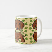 St.Patty-Dackel Kaffeetasse (VorderseiteRechts)