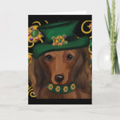 St.Patty-Dackel Karte (Vorderseite)