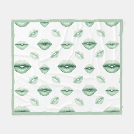 St Patty Kisses Fleecedecke (Vorderseite (Horizontal))