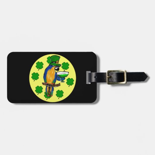 ST. PATTY PARROT GEPÄCKANHÄNGER (Vorderseite horizontal)