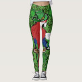 St. Patty Parrot Leggings (Vorderseite)