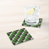 St Patty Saint Bernard Rechteckiger Pappuntersetzer (Vor Ort)