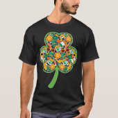 St. Patty Shirt Vier Kleeblatt Gold (Vorderseite)