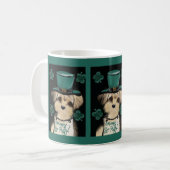 St. Patty Yorkie Poo Kaffeetasse (Vorderseite Links)