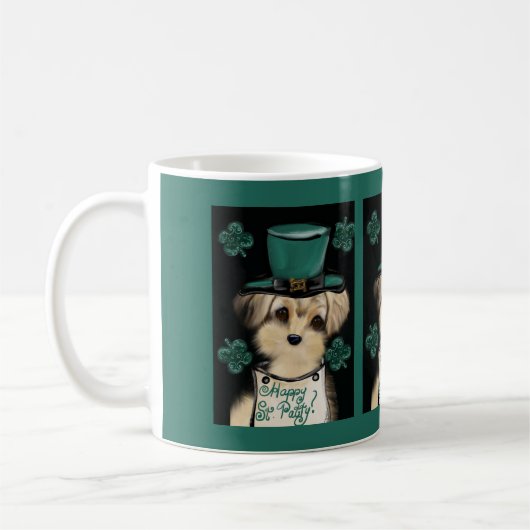 St. Patty Yorkie Poo Kaffeetasse (Links)