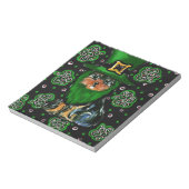 St. Patty Yorkie Poo Notizblock (Rotiert)
