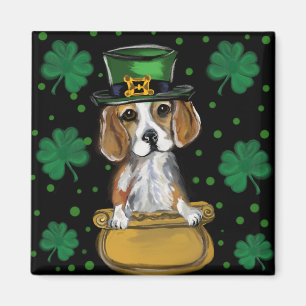 St Patty's Beagle Magnet