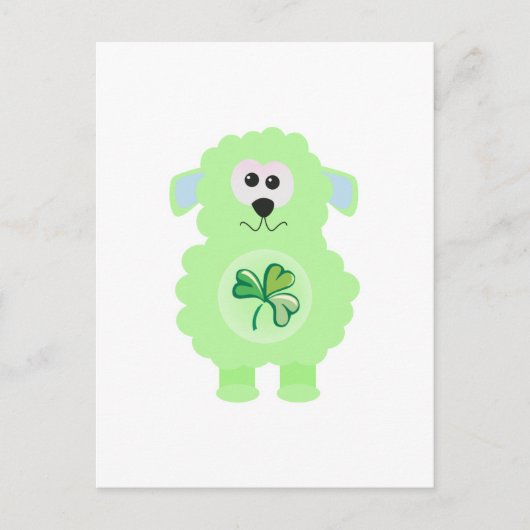 St. Pattys Day Goofkins Lamm Postkarte (Vorderseite)