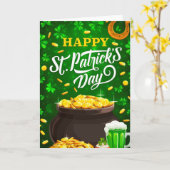St. Patty's Day Karte (Gelbe Blume)