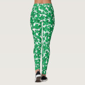 St Pattys Day Kleeblatts Leggings (Rückseite)