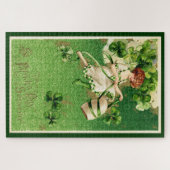 St. Patty's Day Mädchen Großes Puzzle (Horizontal)