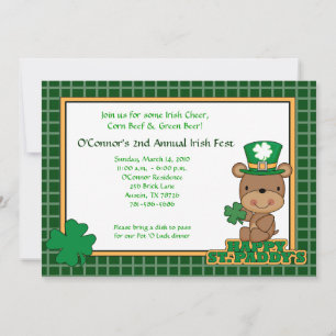 St. Patty's Day Party Saint Patrick's Day 12x18 Be Einladung