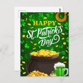 St. Patty's Day Postkarte (Vorne/Hinten)