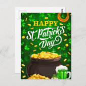 St. Patty's Day Postkarte (Vorne/Hinten)