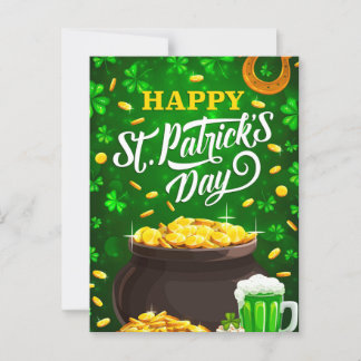 St. Patty's Day Postkarte