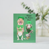 St. Patty's Day Postkarte (Stehend Vorderseite)