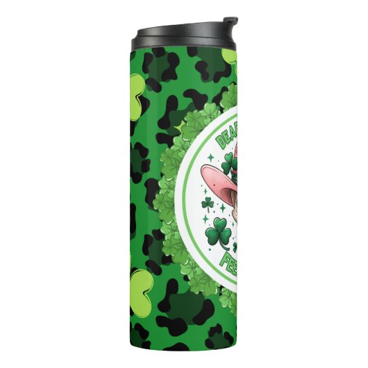 St Pattys Day Spaß Thermosbecher (Nach links gedreht)