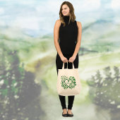 St Pattys Heart Clover Stethoscope Nurses Initials Tragetasche