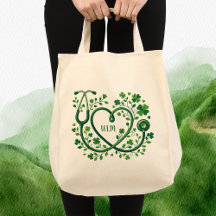 St Pattys Herz Klee Stethoskop Schwestern Initiale