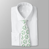 St. Patty's Kleeblatt Krawatte (Gebunden)