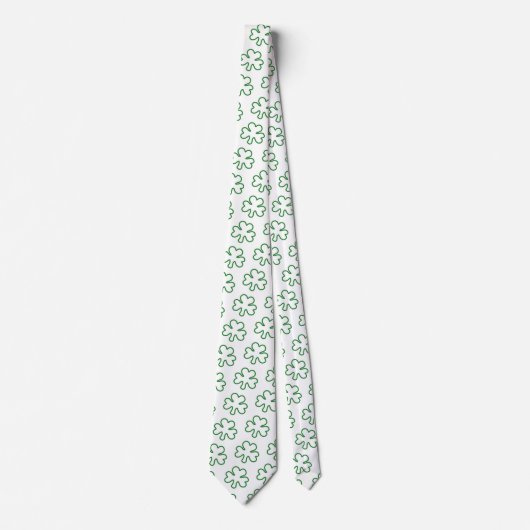 St. Patty's Kleeblatt Krawatte (Vorderseite)