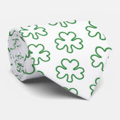 St. Patty's Kleeblatt Krawatte (Gerollt)
