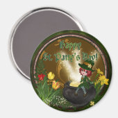 St Pattys Leprechaun Magnet (Vorderseite/Rückseite)