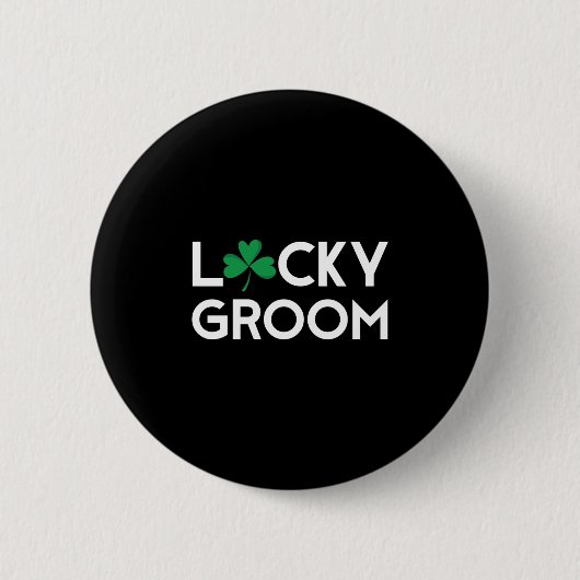 St Pattys Patricks Day Groom Bachelor Long Sleeve Button (Vorderseite)