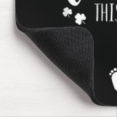St Pattys Schwangerschaftsankündigung St Patricks  Mousepad (Ecke)