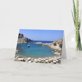 St Paul Bucht, Lindos Karte