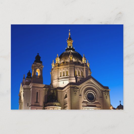 St. Paul Cathedral in der Nacht Postkarte (Vorderseite)