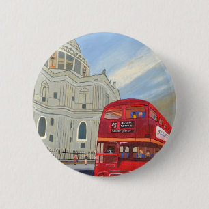 St. Paul Cathedral und London Bus Button