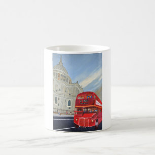 St. Paul Cathedral und London Bus Kaffeetasse