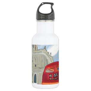 St. Paul Cathedral und London Bus Trinkflasche