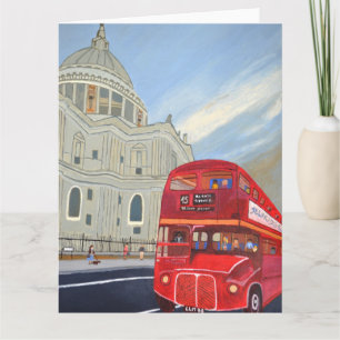 St. Paul Cathedral und London Buskarte Karte