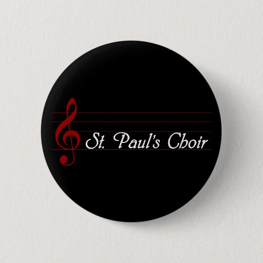 St Paul Chor Button (Vorderseite)