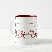 St Paul Chor Zweifarbige Tasse (Vorderseite Links)