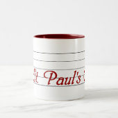 St Paul Chor Zweifarbige Tasse (Mittel)