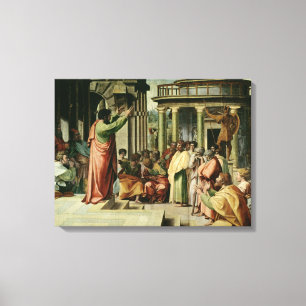 St Paul, das in Athen predigt (Cartoon für das Leinwanddruck