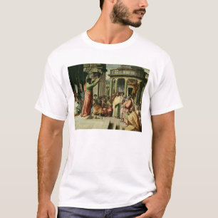 St Paul, das in Athen predigt (Cartoon für das T-Shirt