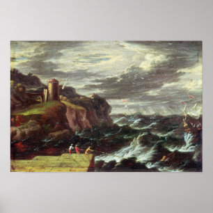 St Paul, das in Malta ankommt Poster